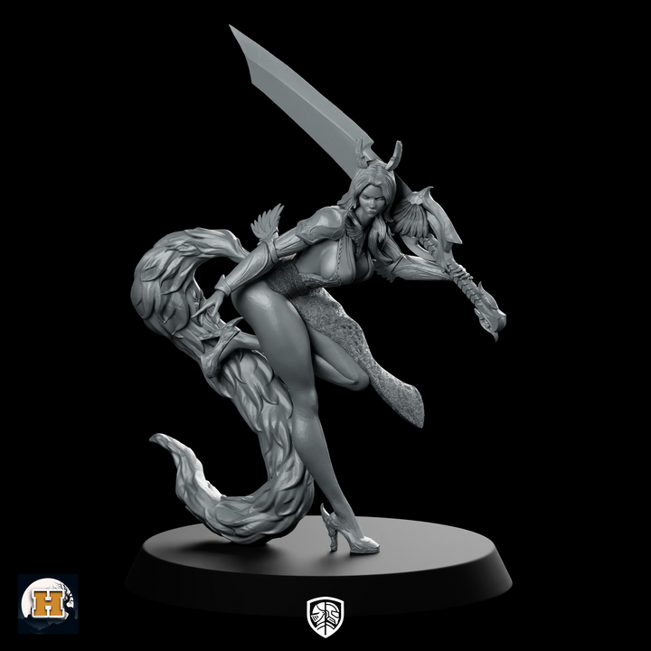 Moriel Ashfeather Miniature Winged Huntress Blade