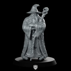 Night Wizard Statue 3D Model Wise Old