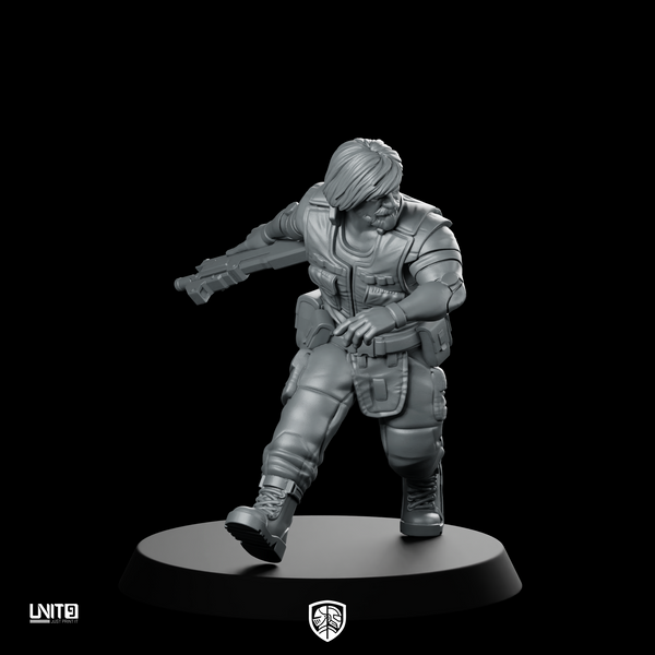 Nishimura V2 Miniature Female Mercenary Soldier Combat