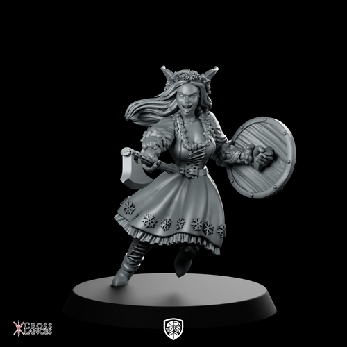 North Girl 1 Miniature Horned Shieldmaiden