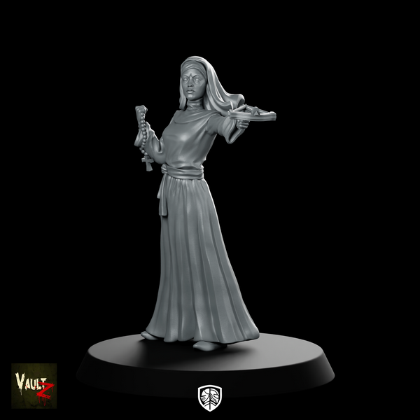 Nun Survivor WPM Miniature Nun Rosary Crossbow