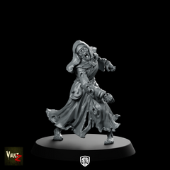 Nun Zombie 2 WPM Miniature Undead Zombie