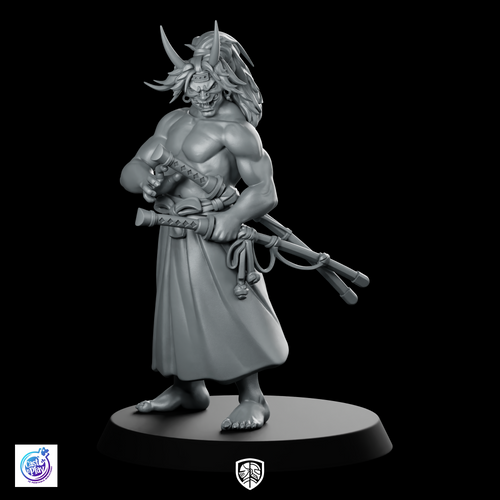 Oni Swordman B Product Render Miniature Oni
