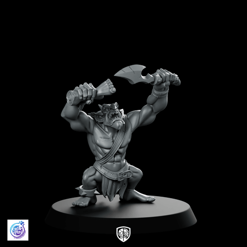 Orc Gretchins E Miniature Orc Berserker - CastNPlay - We Print Miniatures