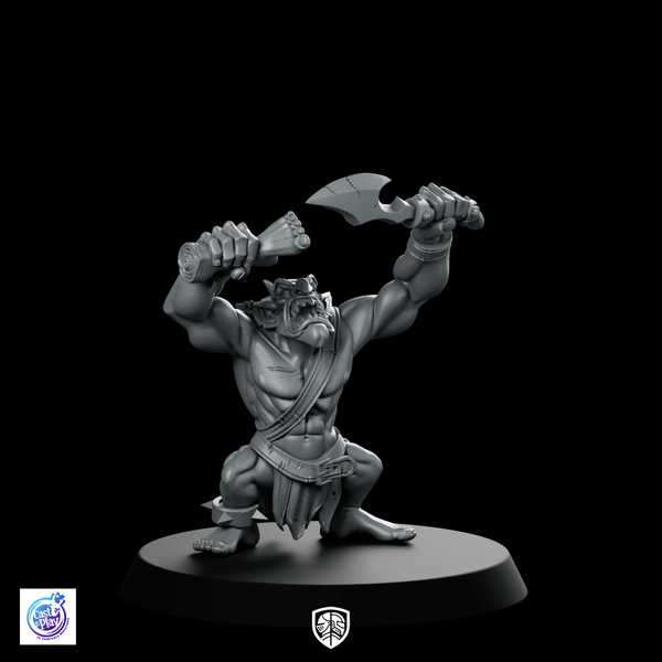Orc Gretchins E Miniature Orc Berserker - CastNPlay - We Print Miniatures