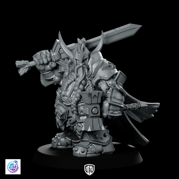 Paladin Dwarf Miniature Dwarf King