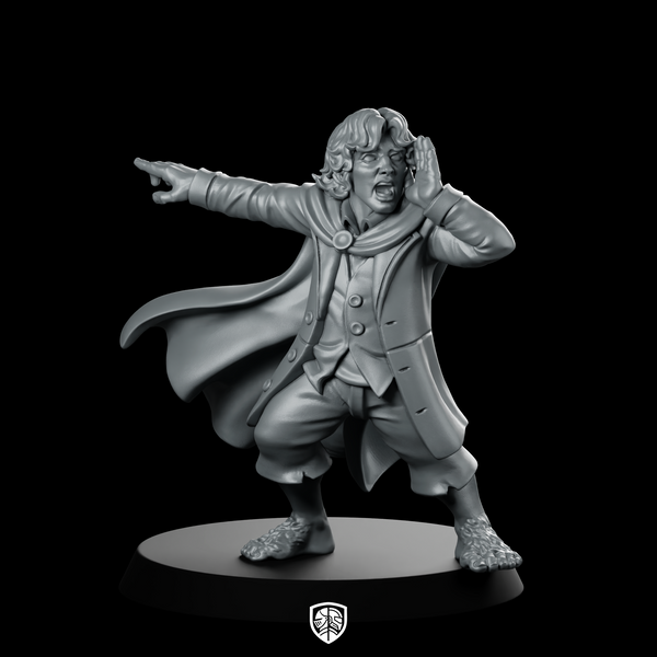 Peregar Bullock (Halfling Adventurer) Miniature Halfling Adventurer