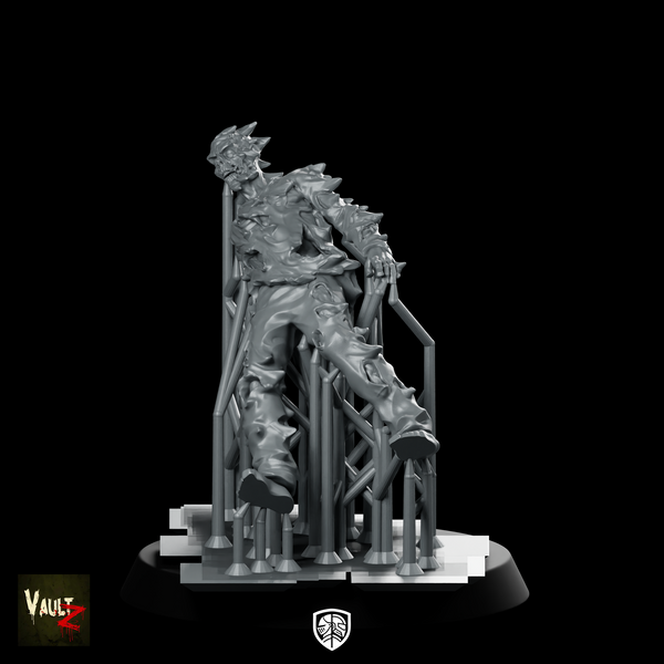Pressuported Frozen Zombie1 Miniature Zombie King Throne