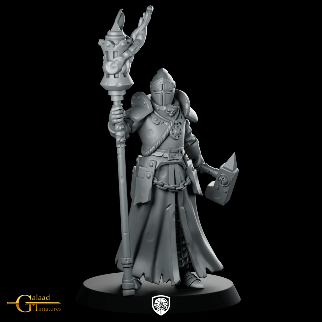 Priest Flag 2 Miniature Templar Paladin Crusader - Galaad - We Print Miniatures