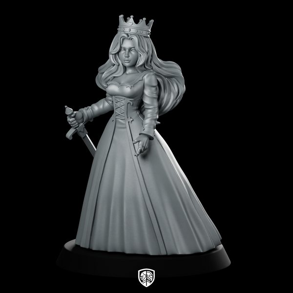 Queen Meliande Miniature Crowned Princess Swordswoman
