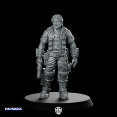 Raider Leader Miniature Pistol Wielding Wasteland Mercenary