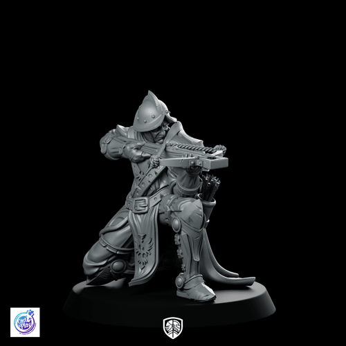 Ranged Blue Cape C Miniature Crossbowman - CastNPlay - We Print Miniatures