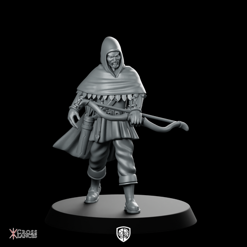 Ranger Man Miniature Hooded Crossbowman