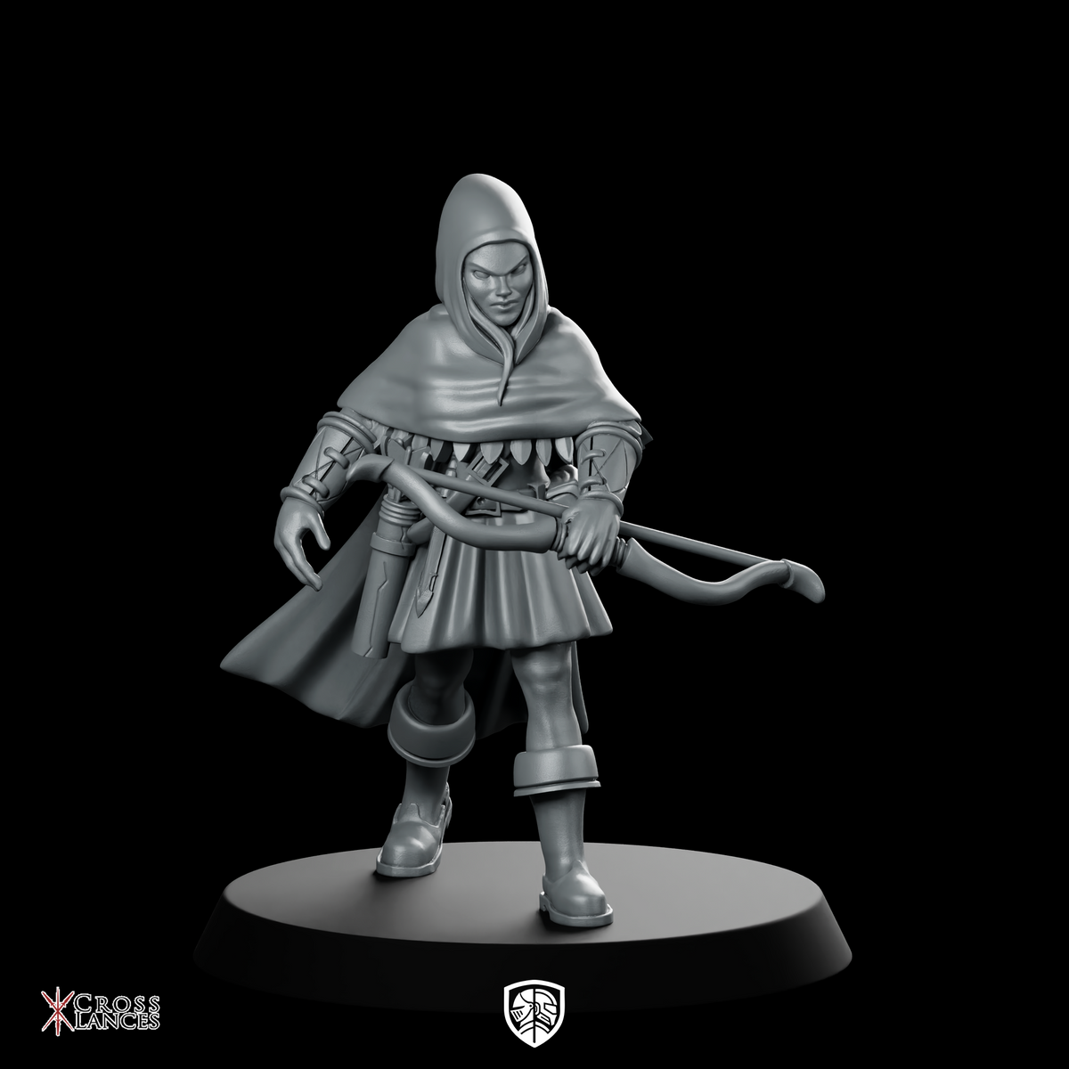 Ranger Woman Miniature Hooded Ranger Archer
