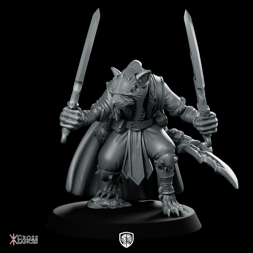 Rat Assassin 2 Miniature Ratfolk Duelist