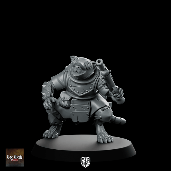 Ratfolk 06 Miniature Toad Gunner - Vae Victis - We Print Miniatures