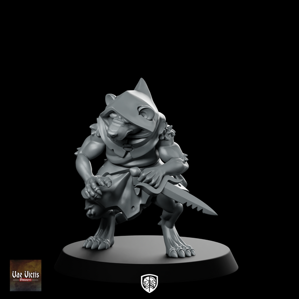 Ratman Pre Built 01 Miniatures Ratfolk Rogue