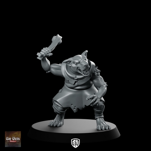 Ratman Pre Built 05 Miniatures Ratman Boneclub
