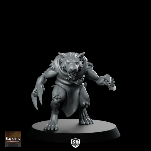 Ratman Pre Built 08 Miniatures Werewolf Rogue - Vae Victis - We Print Miniatures