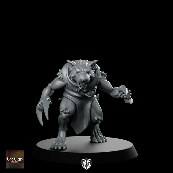 Ratman Pre Built 08 Miniatures Werewolf Rogue - Vae Victis - We Print Miniatures