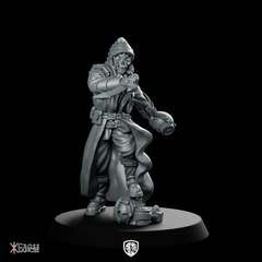 Raven Miniature Hooded Skeleton Rogue