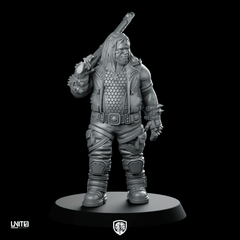 Rex “Grindlord” Kruger V1 Product Render Miniature - UNIT9 - We Print Miniatures