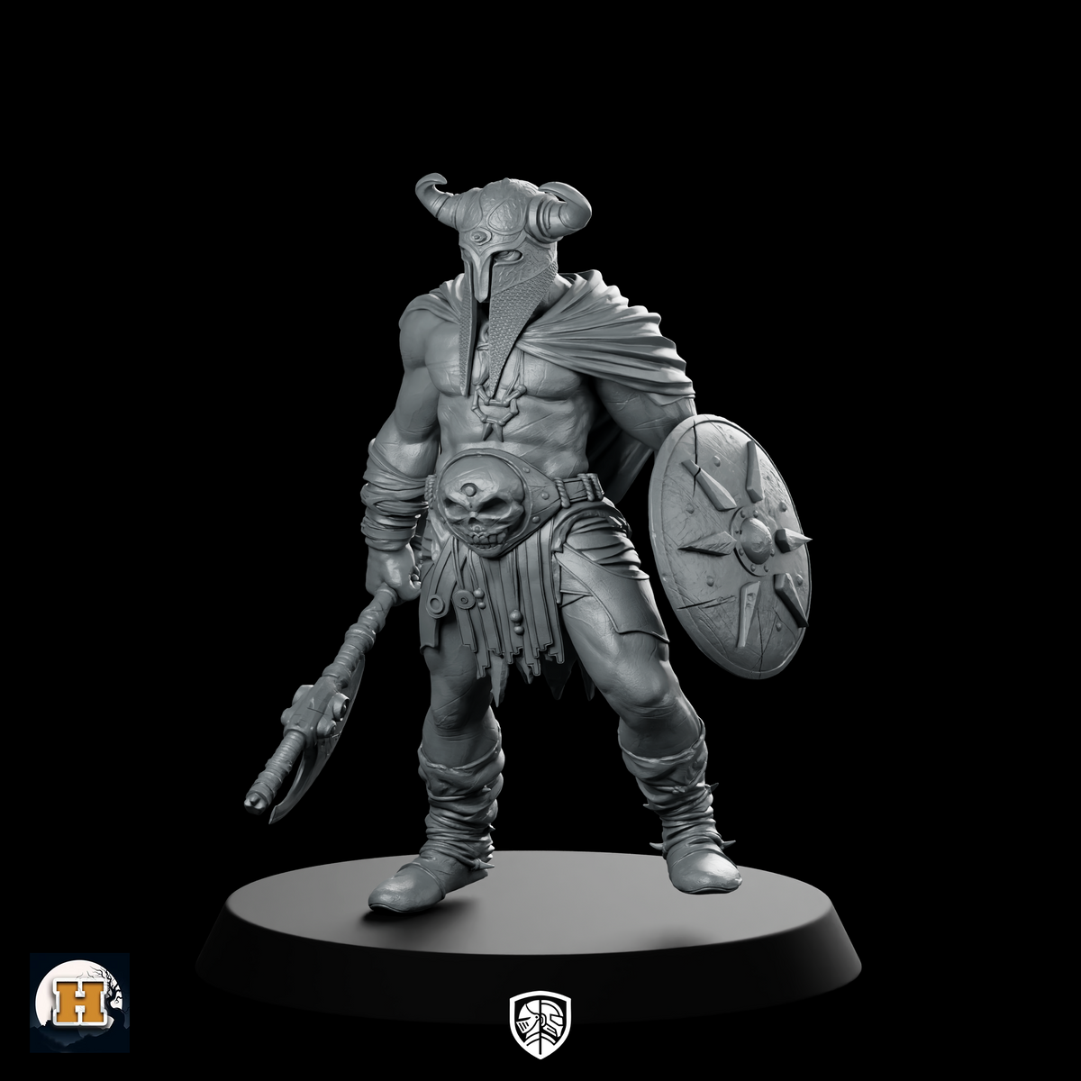 Rorik Ironveil 32 Miniature Horned Skull Warrior