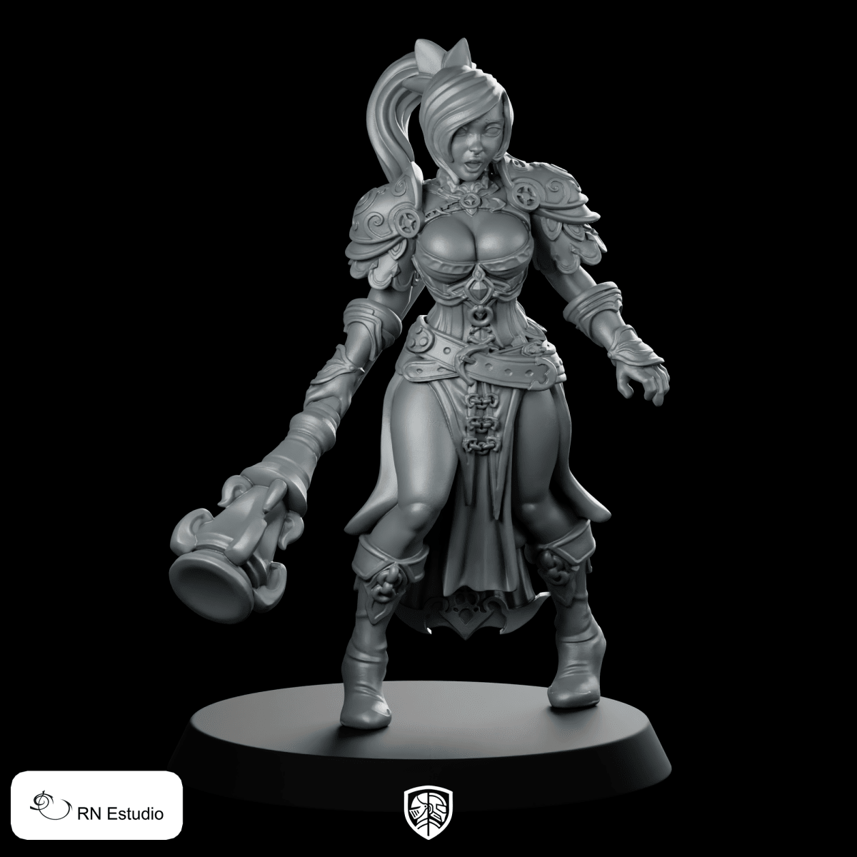 Ruby Miniature Mage Heroine Fantasy Warrior | We Print Miniatures