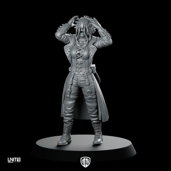 Scarlett “Neon Fury” Blaze V2 Product Render - UNIT9 - We Print Miniatures