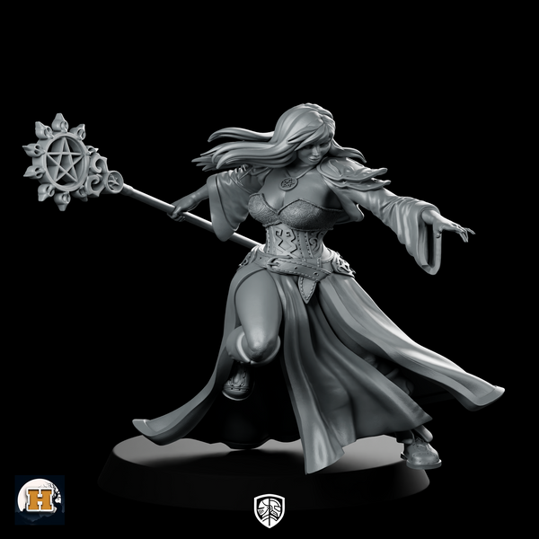 Selvara Emberflame 32 Miniature Female Sorceress Arcane