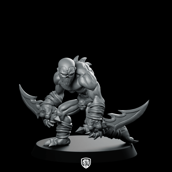 Shadow Stalker With Dualblades (Undead Assassin) Miniature - RN Estudio - We Print Miniatures