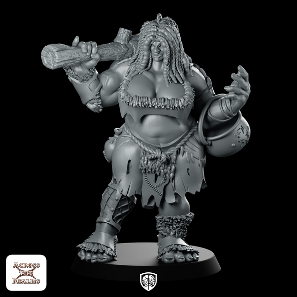 She Ogre Lady Miniature Ogre Huntress
