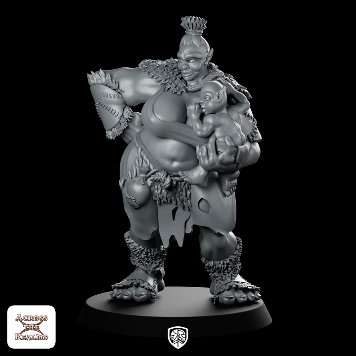 Zij Ogre Moeder Miniatuur Ogre Matrone Kobold