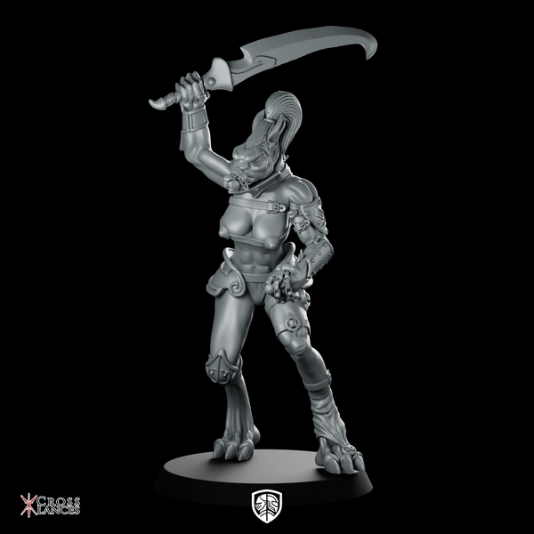 Shewolf 1 Miniature Female Demon Warrior