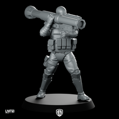 Shiba V1 Miniature Sci Fi Heavy Trooper