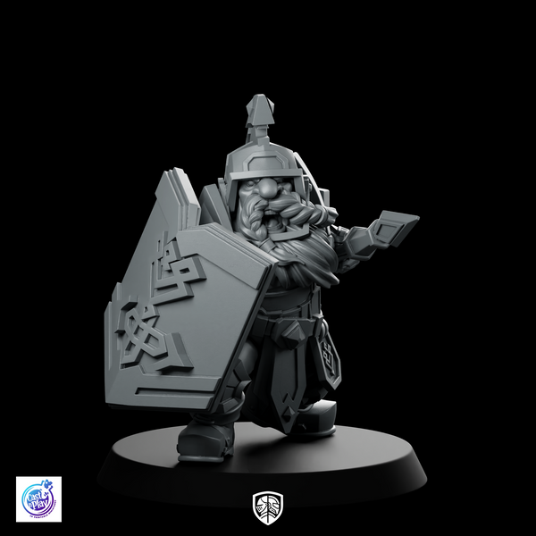 Shield And Spear Sentinel, Dolvin Miniature Dwarf