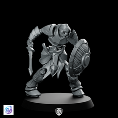 Shield And Sword Skeleton Miniature Skeletal Gladiator