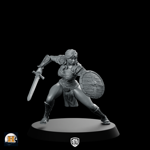 Shirah Miniature Warrior Shieldmaiden Swordswoman