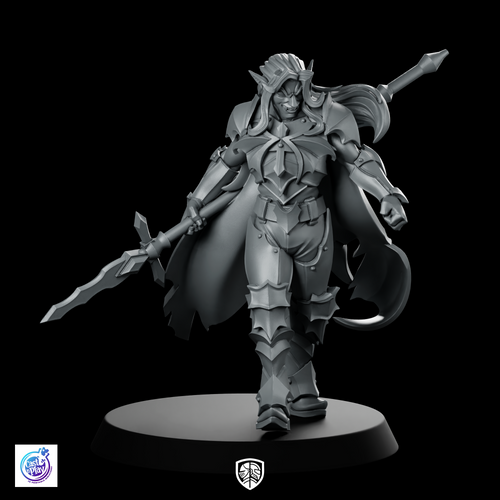 Silas Blood Chief Miniature Vampire Elf Spear