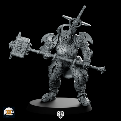 Sir Gawin 32Mm Miniature Chaos Knight Maul