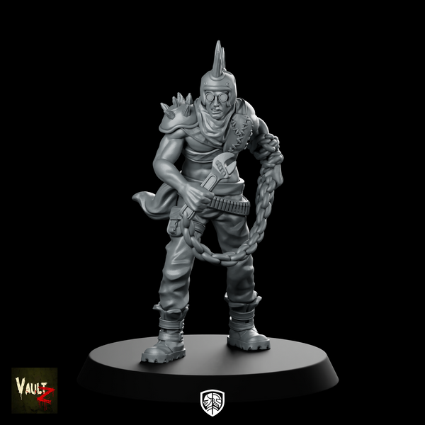Skag WPM Miniature Post Apocalyptic Raider Mohawk