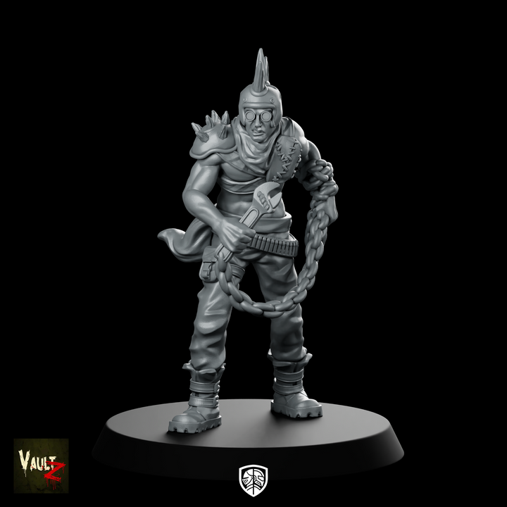 Skag Miniature Post Apocalyptic Raider Mohawk