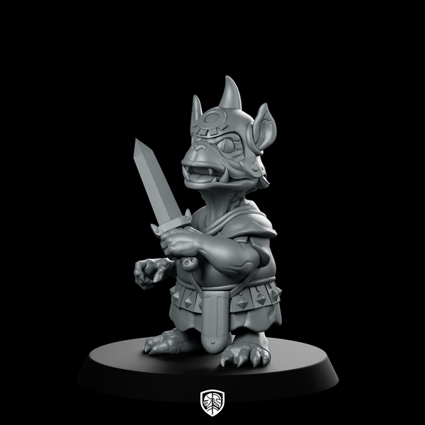 Skinny Orc Sword Miniature Goblin Swordsman
