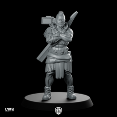 Skullcoil 6V2 Miniature Mercenary Warrior Augmented Female