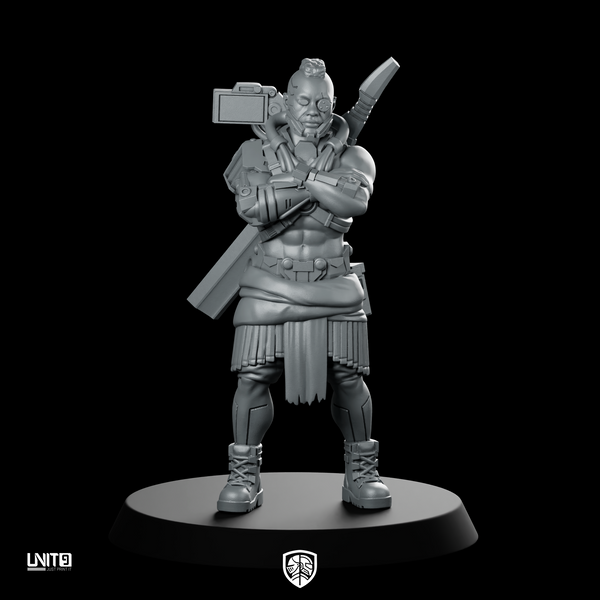 Skullcoil 6V2 Miniature Mercenary Warrior Augmented Female