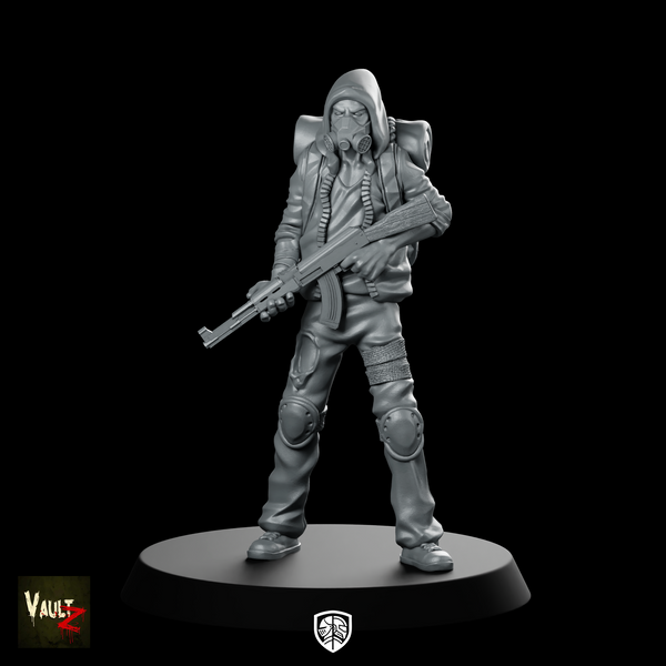 Slasherv2 Miniature Survivor Hooded Gas Mask Rifle