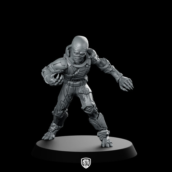 Space Crew Abomination A Zombie Trooper