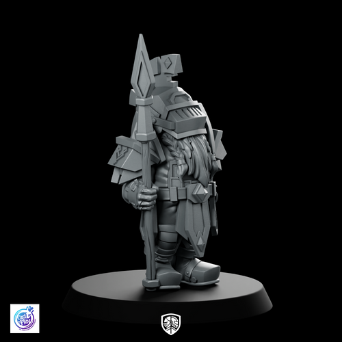 Spearguard Sentinel, Miluir Miniature Dwarf Sentinel Spearman