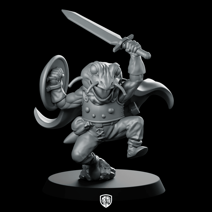 Toadin Miniature Frogfolk Warrior