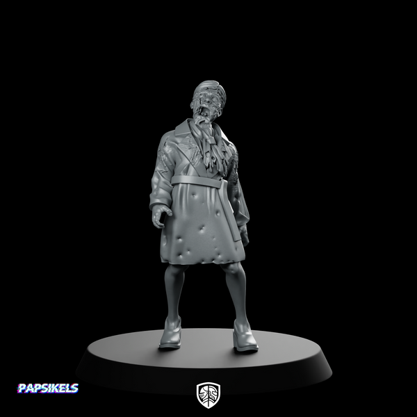 Town Zombie 3 Infected Zombie Trenchcoat Civilian